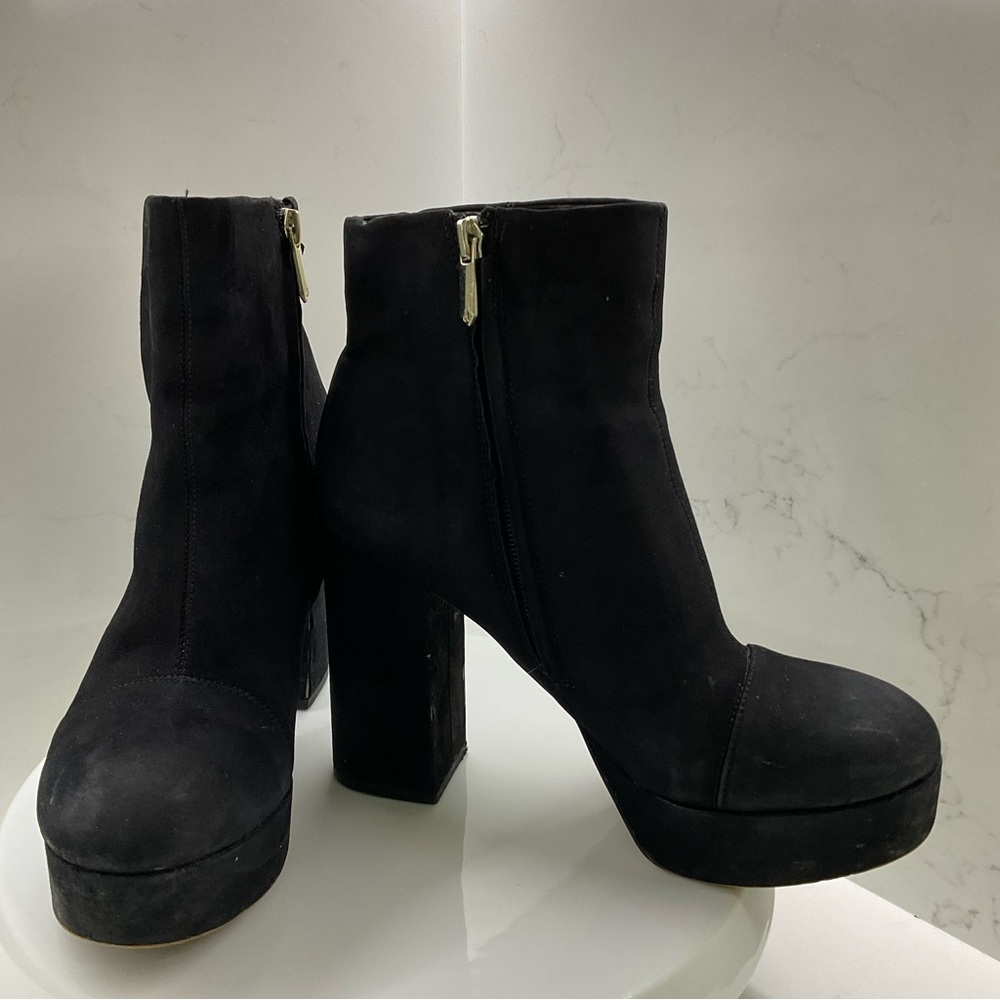 Sam Edelman Women's Azra Platform Boot, Black, Size 7.5